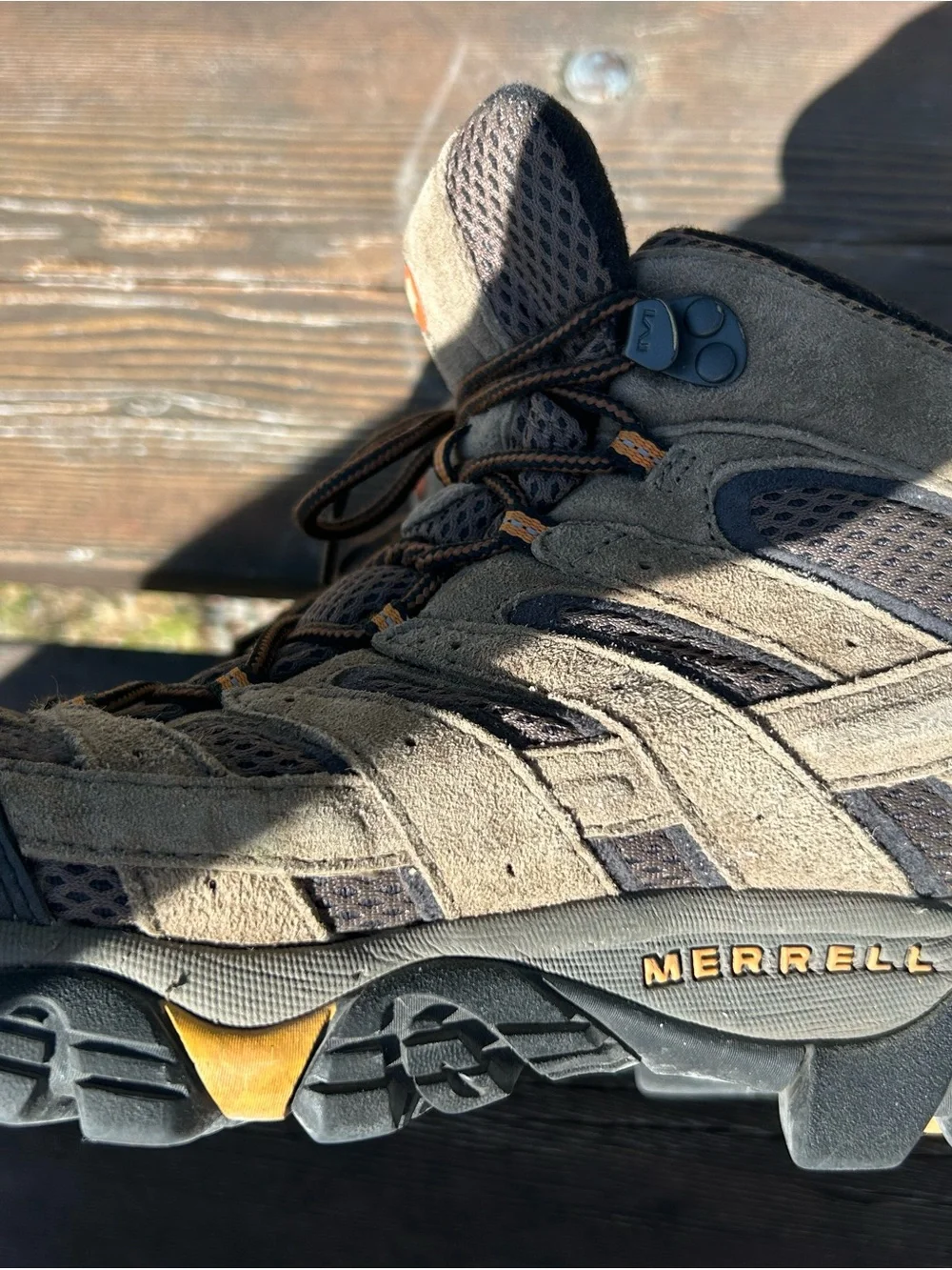 Merrell Brown and Black Men's Hiking Boots